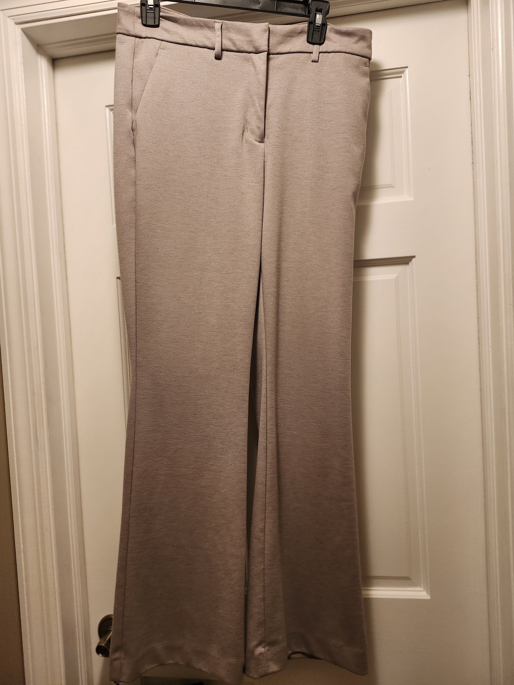 Women's Taupe Flare Leg Dress Pants Vera Wang